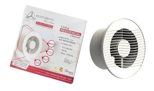 Exaustor Para Banheiro E Ambientes Venti-delta 150 Mm Bivolt