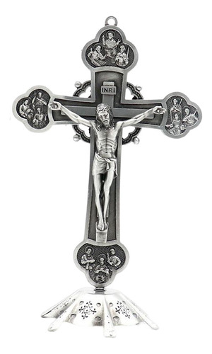 Cruz De Crucifijo De Pie Antigua, Decoración De Mesa De