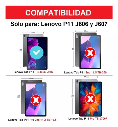 Funda Para Tablet Lenovo Tab P11 11 Tb-j606f Uso Rudo Correa