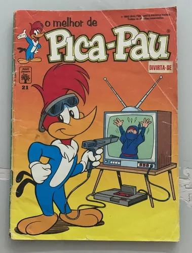 comprar O Melhor De Pica Pau Nº 21, Editora Abril, Ano 1992, Com Miniposter, Raridade