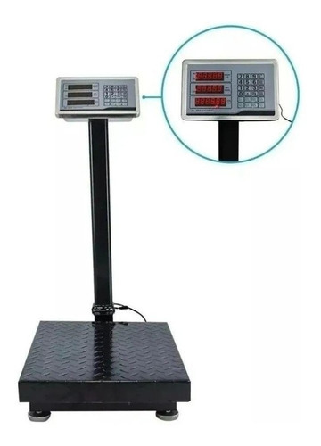 Balanza eléctrica, 200 kg, plataforma, 30 x 40 cm, color gris, 110 V/220 V