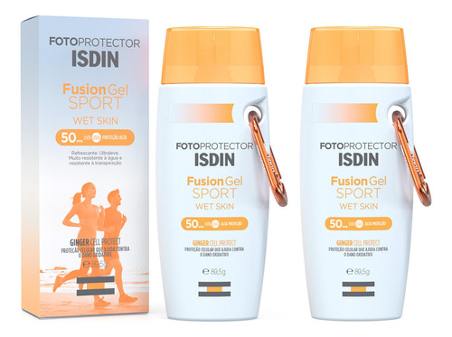 Kit Protetor Solar Corporal Isdin Fusion Gel Sport Skin 50