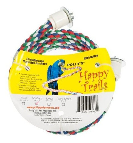 Brand: Polly S Happy Trails Bird Perch, Medium