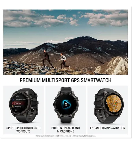 Garmin Fnix® 8 Gps 47 Mm, Amoled, Zafiro, Titanio, Multidepo