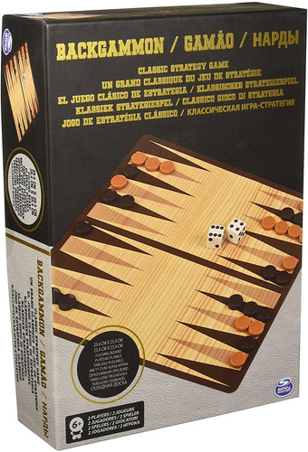 Juego De Mesa Cardinal Spin Master Backgammon Clásico