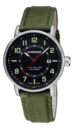 Reloj Wenger Attitude Correa Nylon Verde