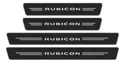 Jeep Rubicon Protectores Para Posapies / Pisa Puerta Fibra C