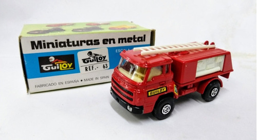 Camion Guiloy Bombero Escala 1/66 Hecho En España