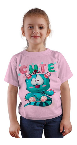 Polera Juvenil Monstruos Adorables D3