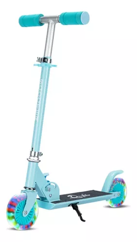 Scooter de 3 ruedas para niños y niñas Kick Scooter para niños de 2 a 5  años de edad, ruedas con luz de PU, manillar ajustable, inclinación a la