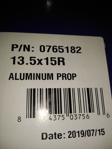 Hélice Evinrude 13.5 X 15 R