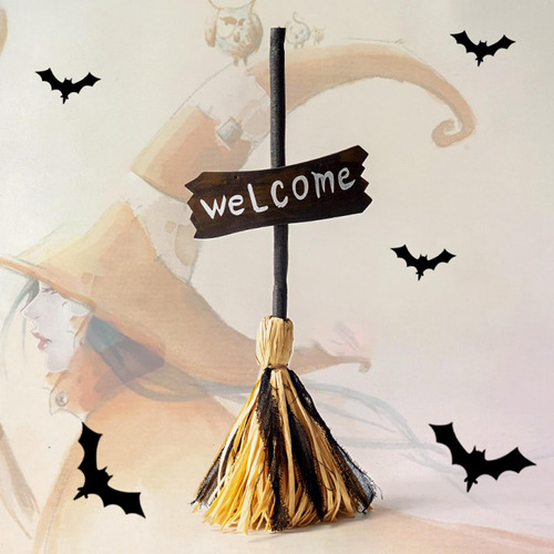 Escoba De De Halloween, Suministros De Halloween, Fiesta,