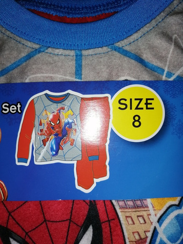 Pijama Importada Para Niño De Spiderman Talla 8