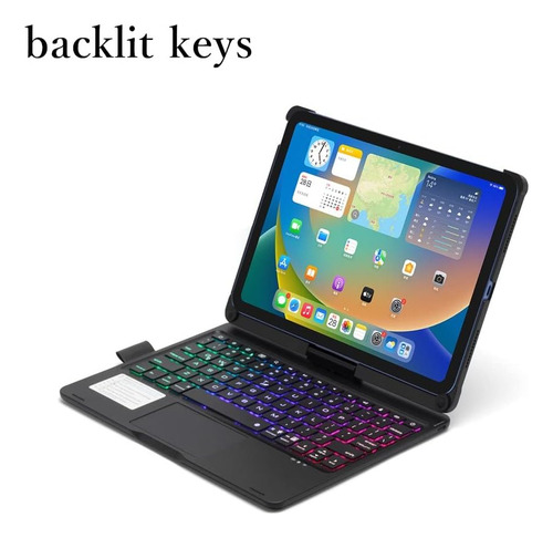 Funda De Teclado Plegable Con Retroiluminación Para iPad 10,