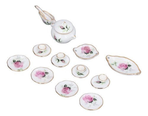 Accesorios De Cocina Para Casa De Muñecas 1:12 Té De Porcela