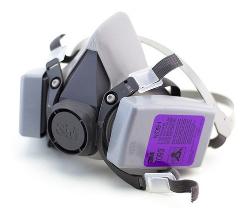 Kit Respirador Reutilizable 3m 6200 + 2 Filtros 7093 