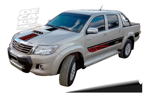 Calcomania Toyota Hilux Trd Srv Sr 4x4 Decoracion