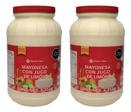 Mayonesa Member's Mark Con Jugo De Limón 3.35 Kg - 2 Frascos