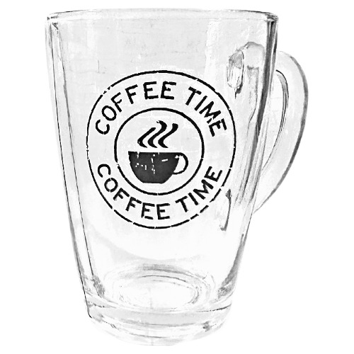 Jogo 12 Caneca Xícara Vidro Transparente Expresso Café 180ml