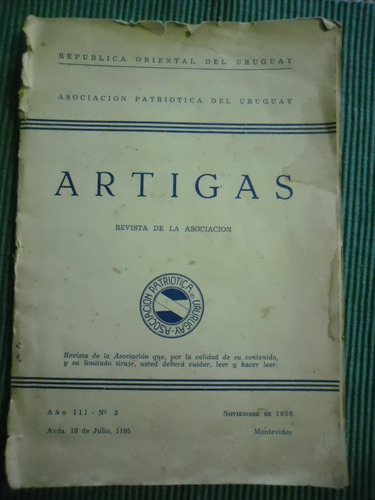 Revista Artigas Asociacion Patriotica Leer