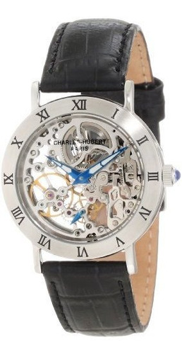 Charles-hubert, Paris Reloj Mecanico De Acero Inoxidable 679