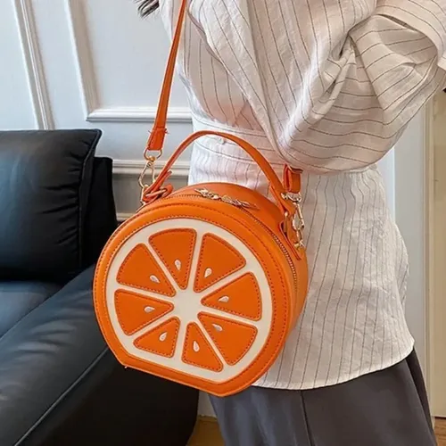 Z High-end Orange Crossbody Bag With New Niche Design, X