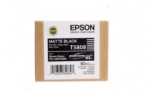 Cartucho Epson T5808 Stylus Pro 3800  Matte Black