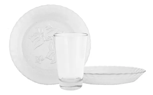 Vasos y platos de vidrio hotsell