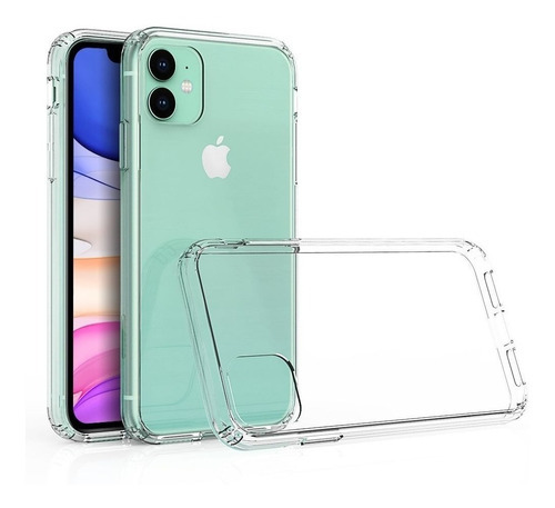 Imagen 3 de 5 de Funda Transpante Para Celular Apple iPhone 11 Pro Color Transparente