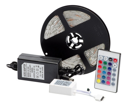 Enintel- Kit Cinta Led 5050 Multicolor Rgb 5 Metros 12v