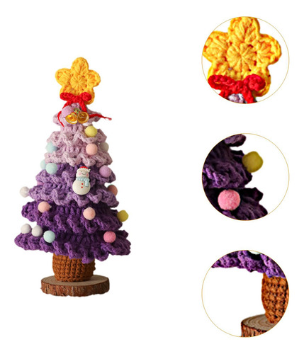 De Navidad Artificial, Tejido Morado, Artesanía, Regalos,