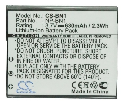 Bateria Para Sony Np-bn1 Dsc-w630