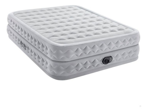 Colchão Queen Size Inflável Casal Intex Deluxe Duplo Supreme Cor Cinza 110v