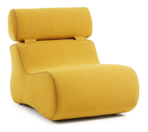 Sillon Reposacabezas Abatible Club By Promobel Color Amarillo