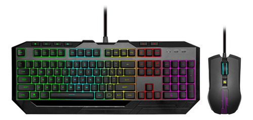 Teclado Y Mouse Gamer Cooler Master Devastator 3 Rgb Color del teclado Negro