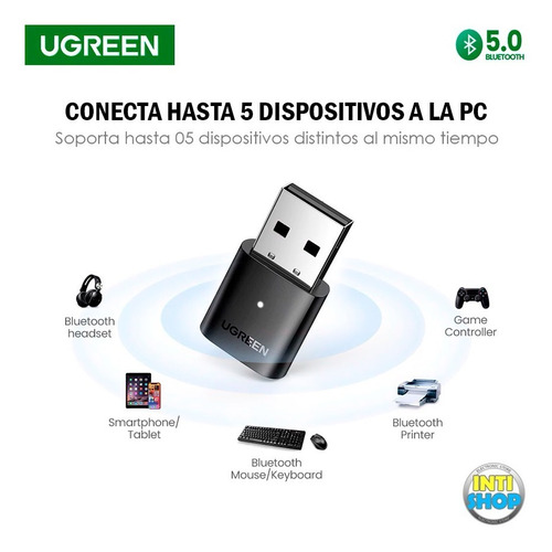 Imagen 4 de 7 de Adaptador Usb Bluetooth 5.0 Ugreen Transmisor Y Receptor
