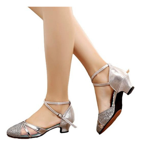 0f Zapatos De Danza Latina Femeninos De Salón De Baile Tango