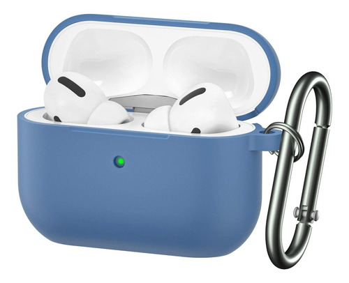 Funda Apple AirPods Pro De Silicona C/llavero - Azul