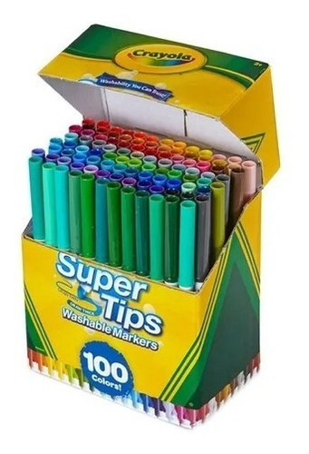 Marcadores Crayola Super Tips Whashable Markers 100 Colores