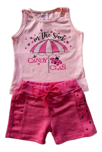 Imagem 1 de 1 de Conjunto Infantil Menina Candy Class