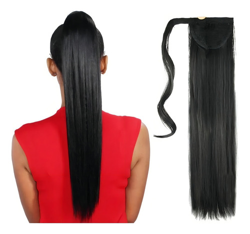 Colette de cabelos longos e lisos Chongo 24 PLG Color #1b Intermediate Black