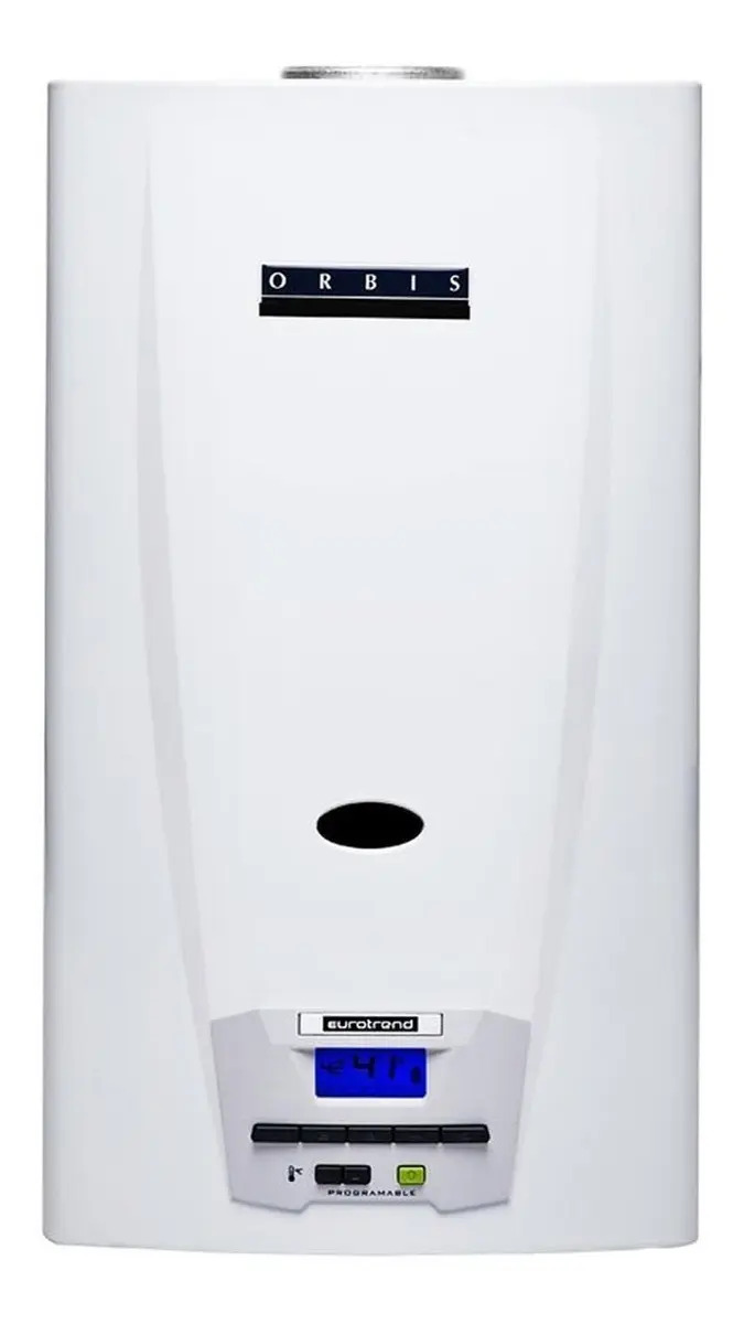 Calefón Gas GN Orbis 315KSO Blanco Encendido Automático Sensor Seguridad