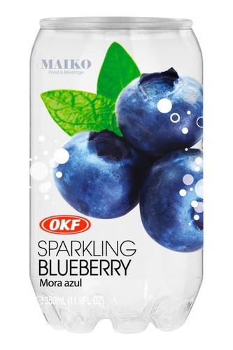 Sparkling Water Sabor Blueberry 350ml Caja De 24 Unidades 