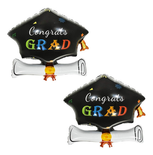 Globos Metalizados Graduación Felicitaciones 58x57cm Letras
