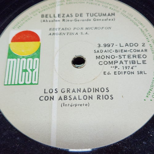 Simple Los Granadinos Con Absalon Rios Micsa C10