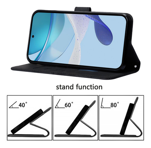 Funda De Piel Empresarial Para Motorola E15, A Prueba De Salpicaduras, 3 Ranuras Para Tarjetas, Soporte, Bloqueo Rfid, 6 Colores