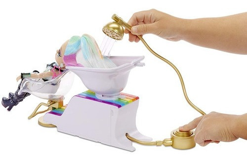 Imagen 6 de 8 de Muñeco Rainbow High Fashion Salon Playset 567448