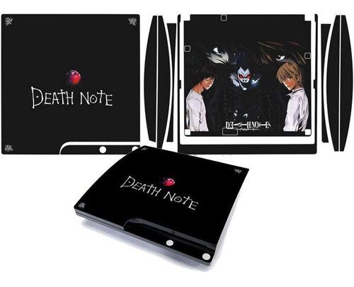 Skin Ps3 Slim Death Note + 2 Adesivos Controle | Parcelamento sem juros