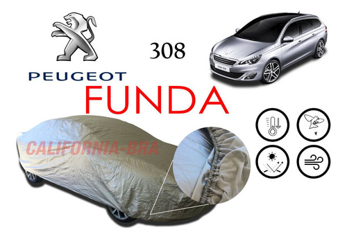 Funda Antigranizo Broche Eua Peugeot 308 2021-2022-2023