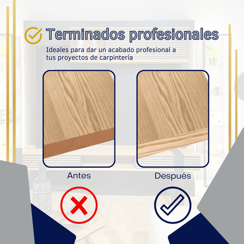 Cubre Canto Encino De Madera Sin Adhesivo 200 Mm (4 Mtr)***